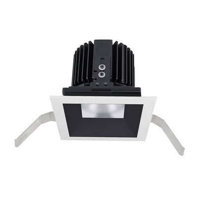 WAC Lighting R4SD1T-F827-BKWT Volta - 5.75" 36W 45 2700K 85CRI 1 LED Square Shallow Regressed Trim with LED Light Engine, Black Haze Finish with Textured Glass