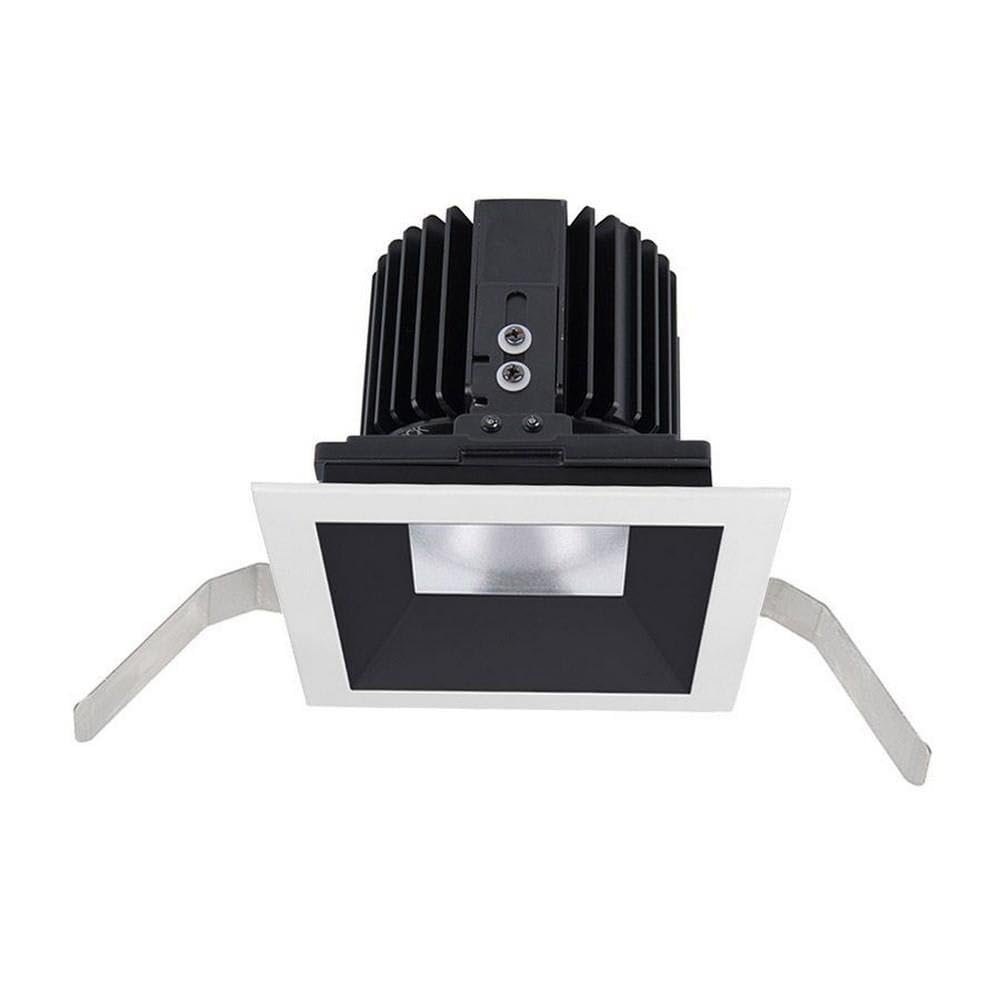 WAC Lighting R4SD1T-F827-BKWT Volta - 5.75" 36W 45 2700K 85CRI 1 LED Square Shallow Regressed Trim with LED Light Engine, Black Haze Finish with Textured Glass