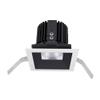 WAC Lighting R4SD1T-F827-BKWT Volta - 5.75" 36W 45 2700K 85CRI 1 LED Square Shallow Regressed Trim with LED Light Engine, Black Haze Finish with Textured Glass view 3