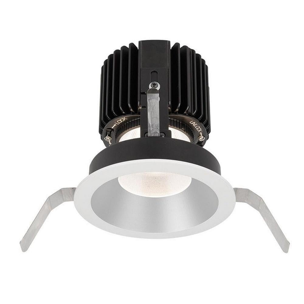 WAC Lighting R4RD1T-N840-HZWT Volta - 5.75" 36W 25 4000K 85CRI 1 LED Round Shallow Regressed Trim with LED Light Engine, Haze White Finish with Textured Glass