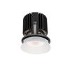 WAC Lighting R4RD1L-W835-WT Volta - 5.75" 36W 60 3500K 85CRI 1 LED Round Shallow Regressed Invisible Trim with Light Engine, White Finish with Textured Glass view 1