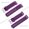 Maledan Bands Replacement Compatible with Fitbit Charge 2, 3-Pack, Large Plum/Gray/Black view 4