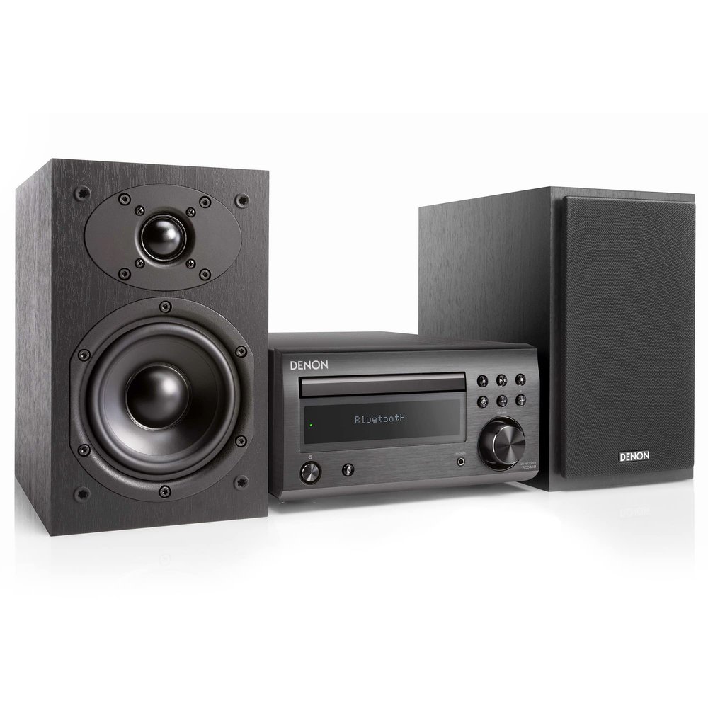 Denon D-M41 Home Theater Mini Amplifier and Bookshelf Speaker Pair