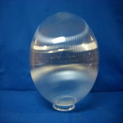 12" Acrylic Round Prismatic Globe Light Fixture Post Lighting Outdoor Street New