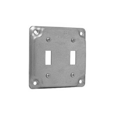 Crouse-Hinds TP508 Steel Raised Surface Cover 4 Inch x 4 Inch x 1/2 Inch