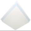 Lithonia Lighting D2SBDDROP2 2-Foot by 2-Foot Dropped Acrylic Diffuser, White view 1