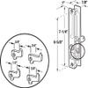 Prime-Line C 1076 Chrome Plated Flush Locking, Keyed, Door Handle Set (Single Pack) view 2