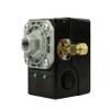 Pressure switch for air compressor made by Furnas / Hubbell 69JF7LY 95-125 single port w/ unloader & on/off lever view 2