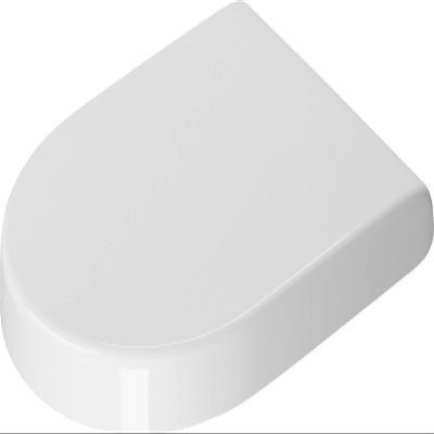 Seat and cover Starck 3 white hinges stainless steel SoftClose