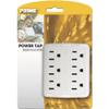 Prime PB801011 6 Outlet Power Tap, White view 2