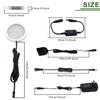 AIBOO Under Cabinet LED Puck Lighting Kit Black Cord with Touch Dimmer Switch for Kitchen Showcase Cupboard Closet Lighting 3 Lights 6W (Daylight White) view 3