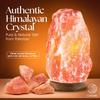 UMAID Himalayan Salt Lamp 810"(711 lb) Dimmable Pink Rock Salt Lamp with Wooden Base & Night Light Bulb, Spa Decor for Meditation Room, Massage Stones Ambiance, Desk & Bedroom,Gifts for Men & Women view 2