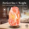 UMAID Himalayan Salt Lamp 810"(711 lb) Dimmable Pink Rock Salt Lamp with Wooden Base & Night Light Bulb, Spa Decor for Meditation Room, Massage Stones Ambiance, Desk & Bedroom,Gifts for Men & Women view 3