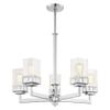 Livex Lighting 40595-07 Harding 5 Light, 26.0" x 25.0" x 28.5", Bronze view 4