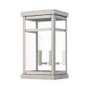 Livex Lighting 20702-91 2-Light Outdoor Wall Lantern, Brushed Nickel view 1