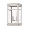 Livex Lighting 20702-91 2-Light Outdoor Wall Lantern, Brushed Nickel view 2
