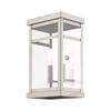Livex Lighting 20702-91 2-Light Outdoor Wall Lantern, Brushed Nickel view 4
