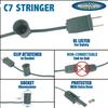 Novelty Lights 200 Foot C7 Outdoor String Light & Christmas Stringer view 3