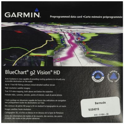 Garmin BlueChart g2 Vision Bermuda Saltwater Map microSD Card
