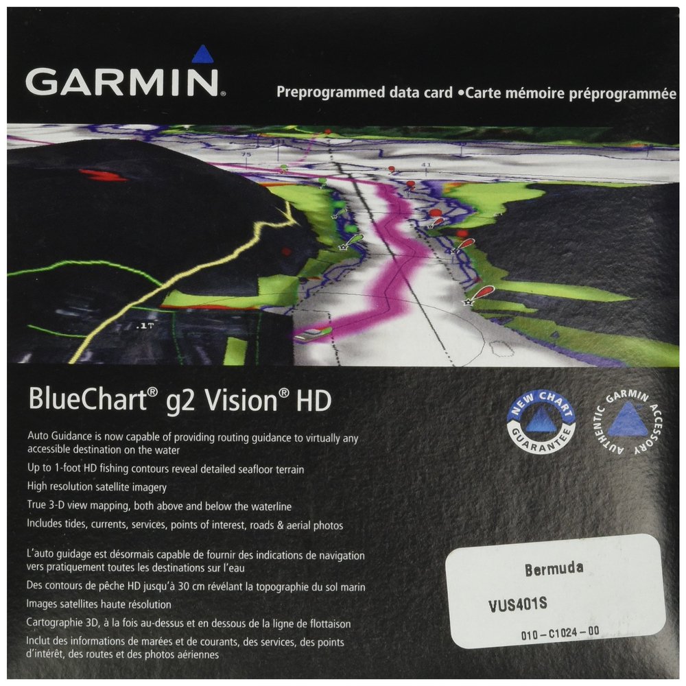 Garmin BlueChart g2 Vision Bermuda Saltwater Map microSD Card