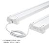 Maxxima 4 ft. Utility LED Shop Light Fixture, 40W, Linkable, Clear Lens 5000K Daylight 4800 Lumens Plug in Pull Chain LED Garage Light Energy Star view 2