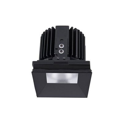 WAC Lighting R4SD1L-W827-BK Volta - 5.75" 36W 60 2700K 85CRI 1 LED Square Shallow Regressed Invisible Trim with Light Engine, Black Finish with Textured Glass