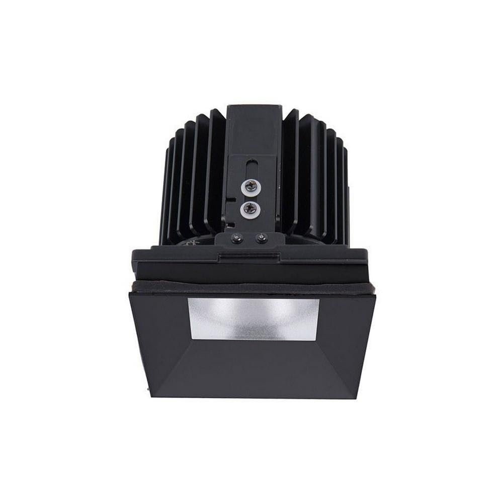 WAC Lighting R4SD1L-N840-BK Volta - 5.75" 36W 25 4000K 85CRI 1 LED Square Shallow Regressed Invisible Trim with Light Engine, Black Finish with Textured Glass