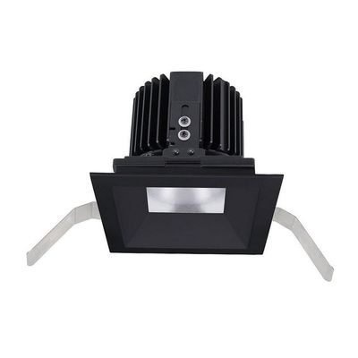WAC Lighting R4SD1T-N840-BK Volta - 5.75" 36W 25 4000K 85CRI 1 LED Square Shallow Regressed Trim with LED Light Engine, Black Finish with Textured Glass