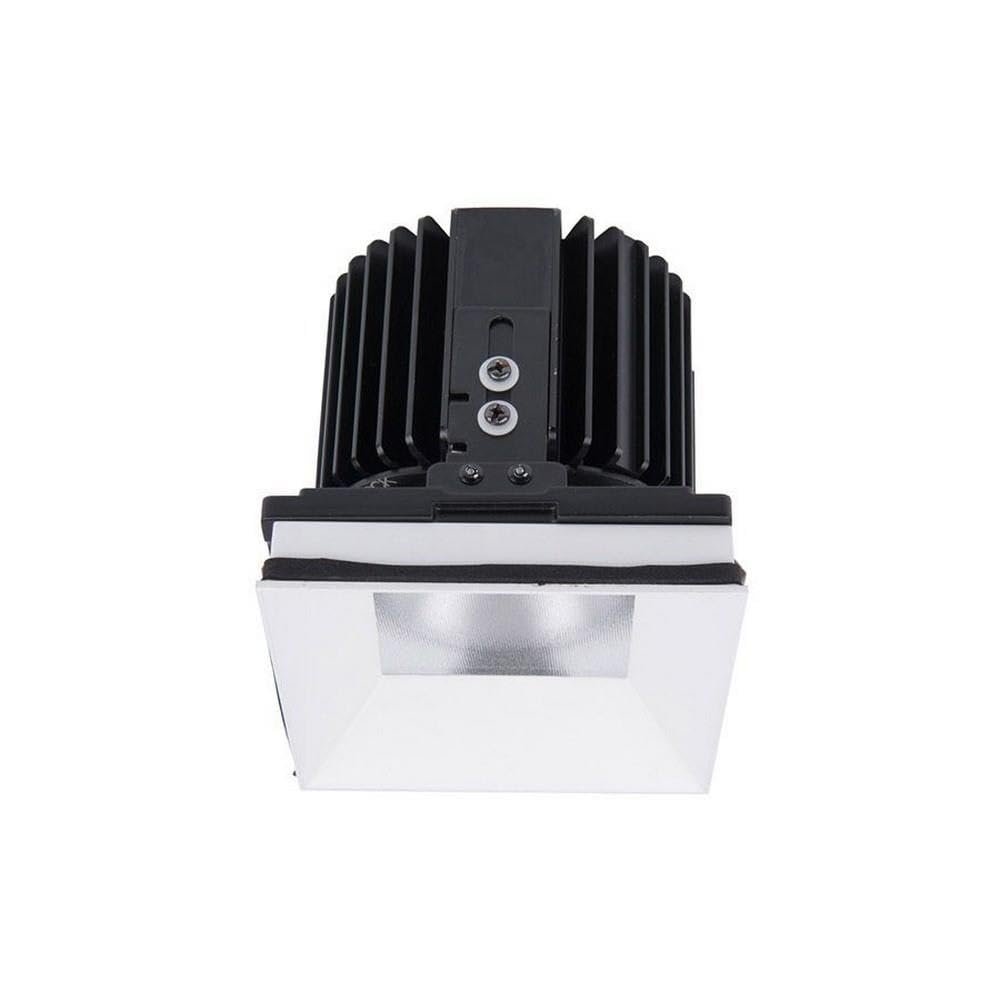 WAC Lighting R4SD1L-N827-WT Volta - 5.75" 36W 25 2700K 85CRI 1 LED Square Shallow Regressed Invisible Trim with Light Engine, White Finish with Textured Glass