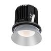 WAC Lighting R4RD2L-F835-HZ Volta - 6.39" 36W 45 3500K 85CRI 1 LED Round Regressed Invisible Trim with Light Engine, Haze Finish with Textured Glass view 1