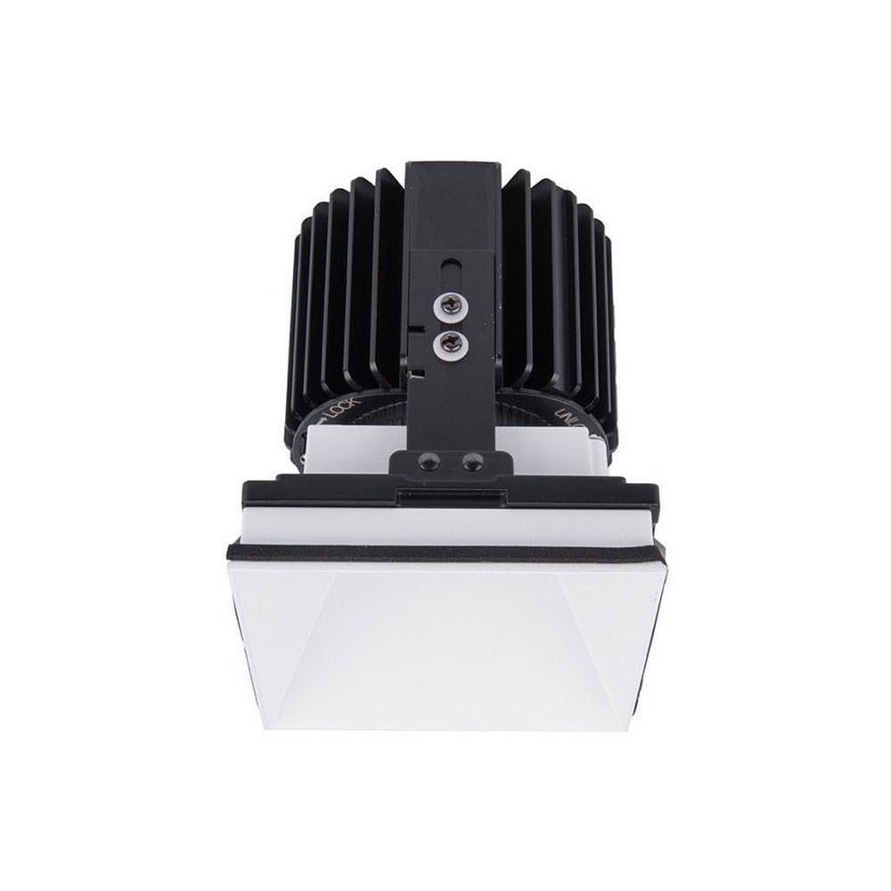 WAC Lighting R4SD2L-N830-WT Volta - 6.39" 36W 25 3000K 85CRI 1 LED Sqaure Regressed Invisible Trim with Light Engine, White Finish with Textured Glass