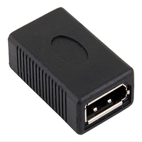Cable Leader DisplayPort Female to Female Coupler, Black