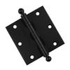 EMBASSY Door Hinge Solid Brass - 3.5 x 3.5 Inch, Heavy Duty, Black, Ball Bearings, Rust Resistant Pin, Architectural Designer Grade, Home Improvement, 2 Pack view 3