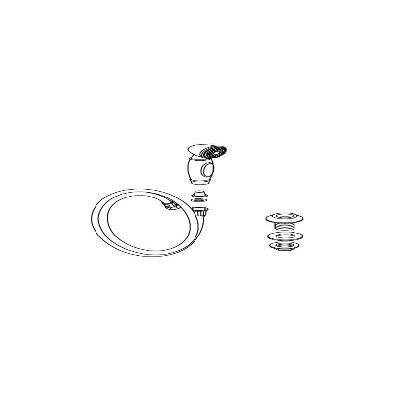 KOHLER 1011130-VF Sidespray Assembly, Polished Brass