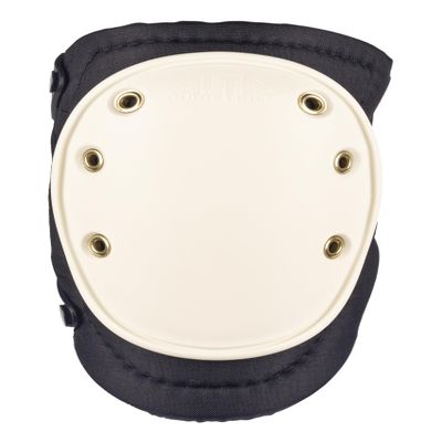 ALTA 50403 AltaFLEX Knee Protector Pad, Black Cordura Nylon Fabric, AltaLOK Fastening, Hard Cap, Long, White