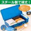 TRUSCO T-410 Trunk Tool Box, 16.5 x 8.7 x 4.3 inches (418 x 222 x 110 cm), Blue view 2