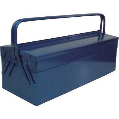 TRUSCO GL-600-B 2-Tier Tool Box, 23.6 x 8.7 x 12.0 x 12.0 inches (600 x 220 x 305 mm), Blue