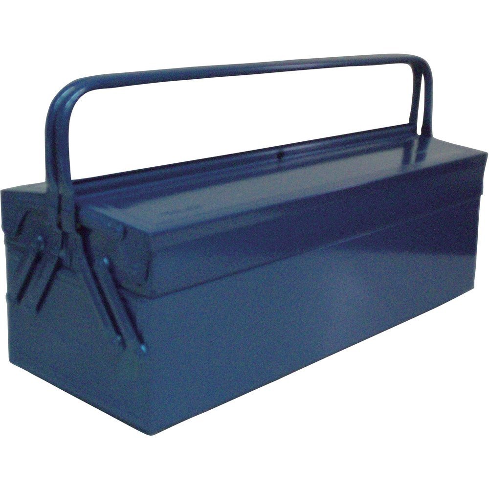 TRUSCO GL-600-B 2-Tier Tool Box, 23.6 x 8.7 x 12.0 x 12.0 inches (600 x 220 x 305 mm), Blue