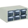 TRUSCO D-600 Master Box, 13.5 x 9.5 x 6.6 inches (342 x 241 x 168 mm), 3 Rows, 2 Tiers view 1