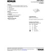 KOHLER Park Falls Top Mount or Undermount Single-Bowl Laundry Utility Sink, 21" Cast Iron Dual-Mount Utility Sinks, K-19022-1-0, White view 3