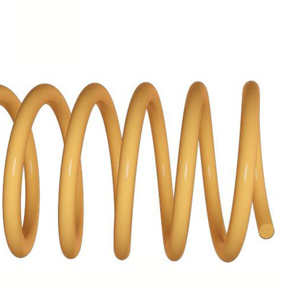 Spiral Coil Binding Spines 8mm x 381mm, Golden Yellow, pk of 100