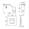GROHE Skate Cosmopolitan Flush Plate Chrome 38805000 view 2