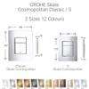 GROHE Skate Cosmopolitan Flush Plate Chrome 38805000 view 4