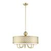 Livex Lighting 41105-33 from Arabesque 6-Light Chandelier, Soft Gold view 1