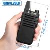 Retevis RT22 Walkie Talkies with Earpiece, Two Way Radios Long Range, Mini Walkie Talkie Rechargeable for Adults,Key Lock,VOX Handsfree, for Family Hunting Camping Hiking Skiing (4 Pack, Black) view 2