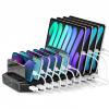 Unitek USB Charging Station for Multiple Devices, Charger Organizer Stand Dock with Dividers, Quick Charge 3.0 Compatible for Smartphone, Tablet, iPad and Other Electronics view 1