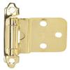 Hardware House 64-4526 Contractor Pack Inset Cabinet Hinge, Bright Brass, 10-Pack view 1