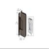 CRL PLY0370RB Oil Rubbed Bronze Plymouth Series Wall Mount 'H' Back Plate Hinge view 2