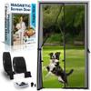 Heavy Duty Magnetic Screen - Front/Back Door Fiberglass Mesh - Self-Closing view 1