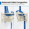 ICC 110 Wiring Block with Feet Kit, 100-Pair, CAT5e Wall-Mount Block for Voice and Data, UL 1863, TAA & Section 889 Compliant view 4